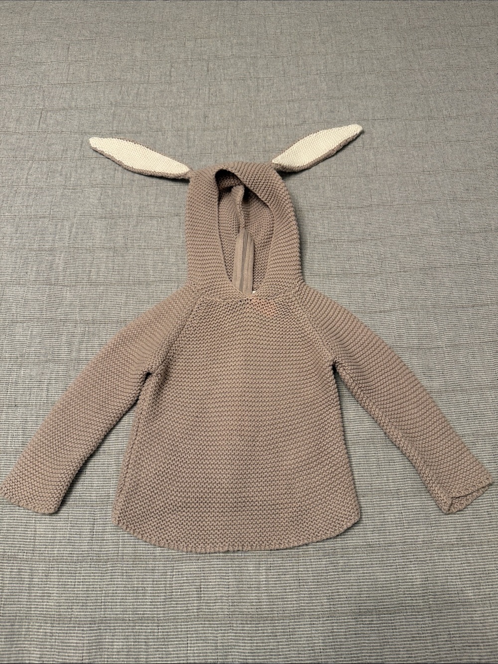 Oeuf Cotton Sweater with Bunny Ears